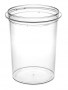 Verzegelbare Slimline TP beker / pot / bak met diameter 118 mm. en inhoud 1100 ml.